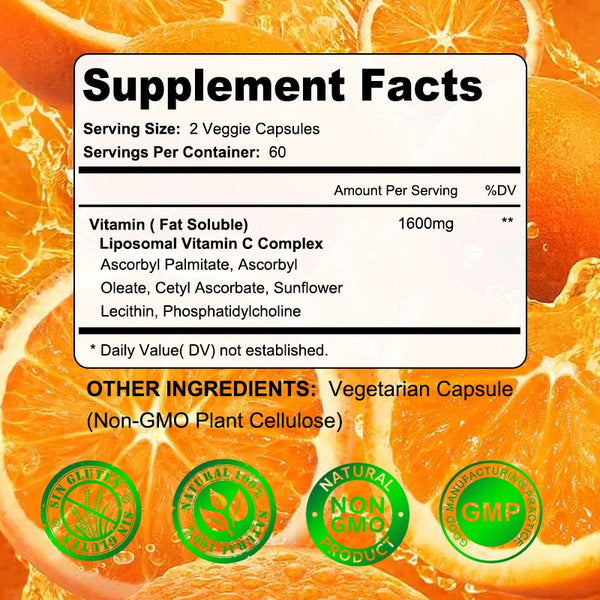 Emotional Well-Being & Bone Health Support with Liposomal Vitamin C, Cardiovascular & Adrenal Health