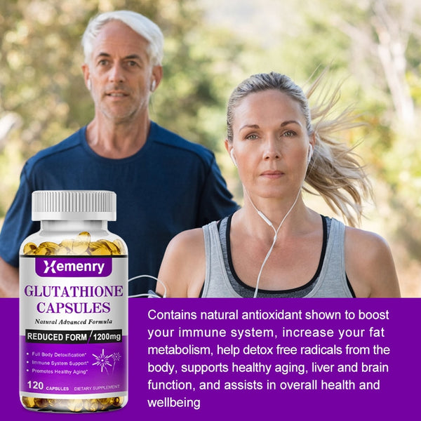 Glutathione Collagen Antioxidant Anti-Aging Boost Immunity Dull Skin Whitening Supplements Wellness Support Skin Health