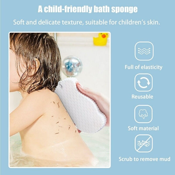 Dropshipme Shower Brush Body Scrub Bath Magic Sponge Skin Exfoliator Massager Clearner Pad Care Tool Bathroom Accessories
